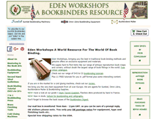Tablet Screenshot of edenworkshops.com